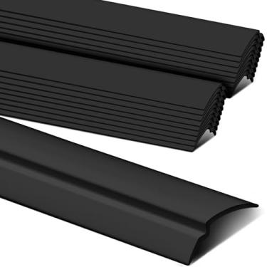 Imagem de Maasechs Pacote com 20 vitrificações de janela de 91,4 cm de encaixe para janela de vinil com moldura de moldura de vedação de vinil resistente ao clima para uso comercial doméstico (preto)