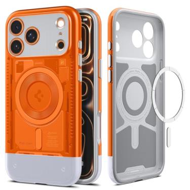 Imagem de Capa Spigen para iPhone 17 Pro Max, Classic C1 [MagFit] Projetada para Apple iPhone 17 Pro Max - Tangerina