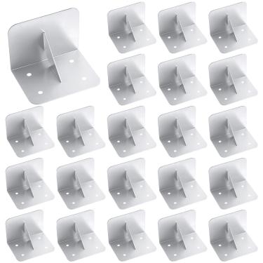 Imagem de Taiyin 25 peças de protetores de neve para telhados de aço inoxidável, paradas de neve, 10 x 7,6 x 7,6 cm, impedindo o acúmulo de gelo para telhados de metal, suprimentos de inverno, sem parafusos ou