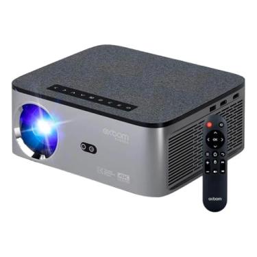 Imagem de Projetor Android 4K, Full HD, Wi-Fi 5G, Bluetooth, Espelhamento (Cinza)