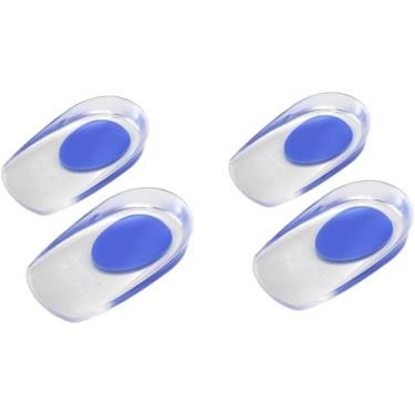 Imagem de Kit 2 Pares Palmilha Calcanheira em Gel de Silicone Protetor de Calcanhar Adesivo para Sapato Alívio da Dor, Esporão de Calcâneo e Anti-impacto Palmilha Ortopédica, Premium