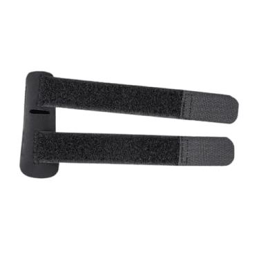 Imagem de KiBcsLic Protetor de dedos, bandagem de nylon macia com alça dupla, suporte confortável para dedos para vôlei, Preto, S