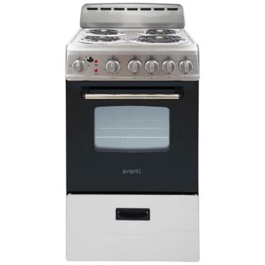 Imagem de Forno e Fogão Elétrico Avanti ERU200P3S Compacto, 4 Queimadores, Porta de Vidro, Gaveta de Armazenamento e Assadeira para Apartamento