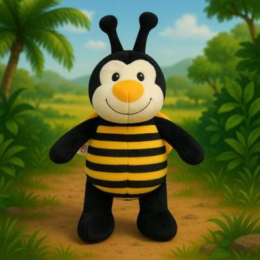 Imagem de Super Abelha De Presente Pelúcia Grande Antialérgico Bichinhos Para Cr