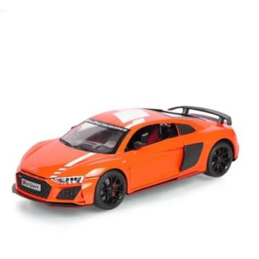 Imagem de Miniatura 1:24 Carro R8 V10 Plus De Brinquedo Para Crianças Colecionadores Amante De Carros (Laranja)