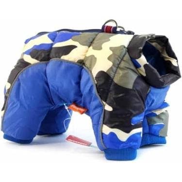 Imagem de Jaqueta Acolchoada Para Cães Para O Inverno, Capa De 4 Pernas, Jaqueta Quente, Casaco Impermeável Para Cães, Animais De Estimação Internos E Externos Para Cães, Yellow, XL