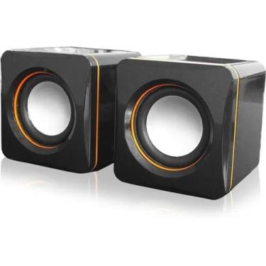 Imagem de Caixa Caixinha De Som Usb P2 Potente Para Pc Notebok - D-02A