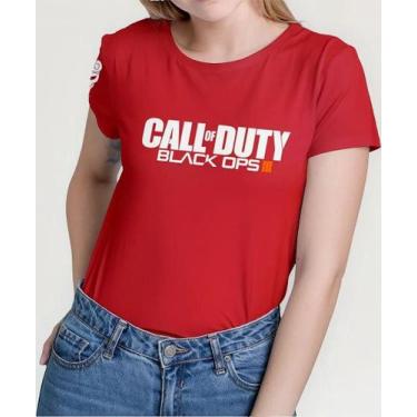 Imagem de Camiseta Camisa Adulto Feminina Masculina Algodão Gamer Jogo Call of D