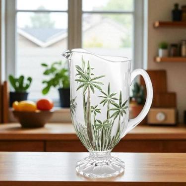 Imagem de Jarra em cristal ecológico Wolff Palm Tree Sprayed 1,5 litro para suco