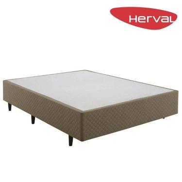 Imagem de Base Cama Box Casal Herval Hórus 39x138x188 cm, Bege
