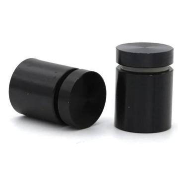 Imagem de 4 Unid Prolongador Extensor Suporte Vidro Preto 25X25 Painel