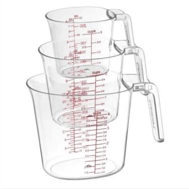 Imagem de JARRAS CUISINART MEDIDORAS RESISTENTE Á MICROONDAS DE PLÁSTICO COM MARCAÇÃO VERMELHA CTG003MC-320