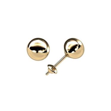 Imagem de Brinco de Bola 6mm Ouro 18K Mod 041 - FINETO