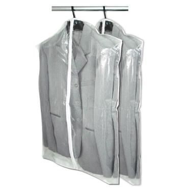 Imagem de 2 Porta Terno/Camisa Branco Reforçado C/ Zíper 60x100cm