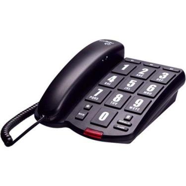 Imagem de Telefone de mesa Tok Fácil Intelbras, Preto