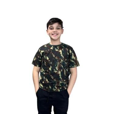 Imagem de Camiseta Infantil Camuflada Exercito - Tedy camisetas, 2, Camuflado