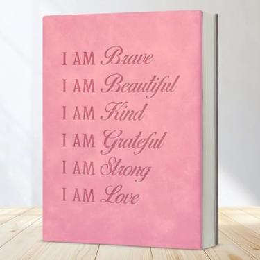 Imagem de Caderno inspirador I Am Brave Beautiful Positive Affirmations Journal Presentes motivacionais para mulheres e meninas