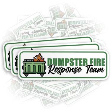 Imagem de Adesivo DUMPSTER FIRE Response Team em PVC impermeável, 6 unidades - y