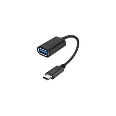 Imagem de Cabo Adaptador ELG USB Tipo-c para USB-A Fêmea 3.0, 20cm, Preto - USBADP1