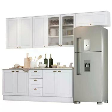 Imagem de Cozinha Completa Americana 7 Peças Branco - Móveis Henn Branco Hp