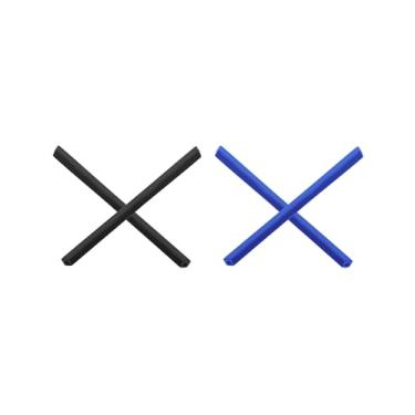 Imagem de Mryok 2 pares de meias de substituição para óculos de sol Oakley Barrelhouse OX3173/Barrelhouse 0,5 OX3174 - Azul e Preto