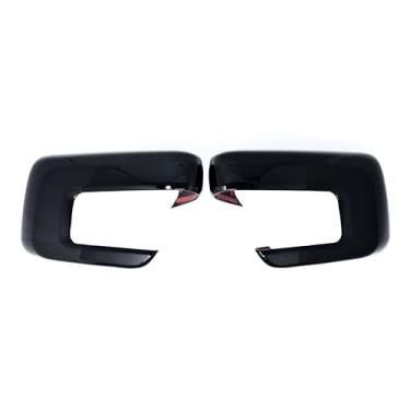 Imagem de Trim Illusion Tampas de capa de espelho retrovisor lateral do carro preto brilhante compatíveis com Ford F-150 2021-2024, MC6330BLK
