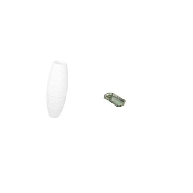 Imagem de Fenteer Abajur de Chão Simples com Proteção para Lâmpada de Papel, Acessório Moderno para Quarto, Hotel, Servir Comida, Banheiro, Penteadeira, Fruteira, Cafet