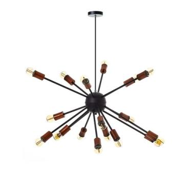 Imagem de Lustre Moderno Sputnik Luxo P/ 18 Lampadas Sala Mesa Jantar - IDEALLUM