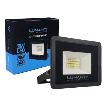 Imagem de Refletor Led Smart 30W Ip66 Bivolt Branco Frio 11,8 X 9,3Cm - LUMANTI,