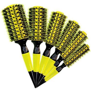 Imagem de Kit Escova Evas Cms Kit 6 Tamanhos Resistente E Profissional, Verde
