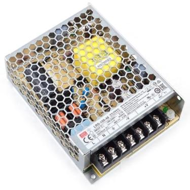 Imagem de Mean Well MW 100W Fonte De AlimentaçãO Com SaíDa úNica 110v Para Conversor 12v 48V 2.3A, (LRS-100-48 48V/2.3A/110W/Enclosed Supply)