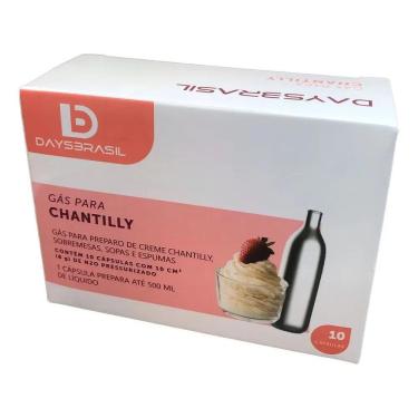 Imagem de 2X Capsulas De Gás Sifão Chantilly N20 Com 10 Unidades Daysb