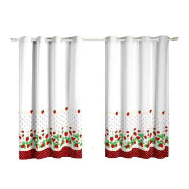 Imagem de Cortina Cozinha Estampada - Diversos Modelos - raner, Morangos