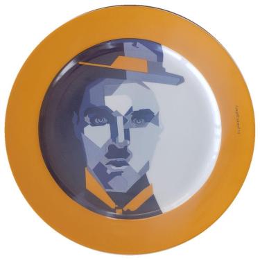 Imagem de Prato De Porcelana Yellow Chaplin - 20 Cm