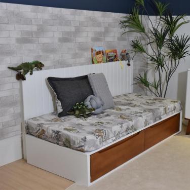 Imagem de Cama Infantil Com Gavetas Cor Branca Com Mel