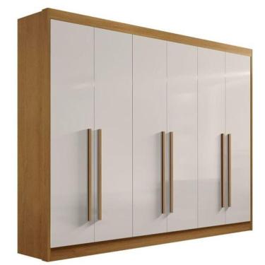 Imagem de Guarda Roupa Casal 6 Portas 7 Gavetas New Athos-cinamomo-off White Móveis D'doro