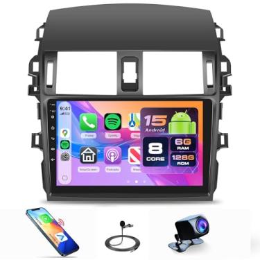 Imagem de Tela de rádio de carro 8Core 6G + 128G para Toyota Corolla 2009 2010 2011 2012 2013, estéreo para carro, sem fio, Carplay, Android Auto, GPS 5G-Wi-Fi, rádio com tela sensível ao toque de 9 polegadas