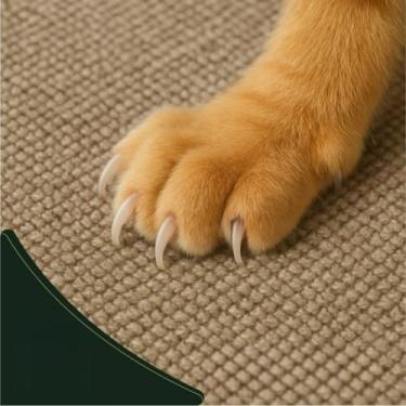 Imagem de Arranhador Protetor Adesivo Gatos Pet Sofá, Cama e Moveis(Bege/Marrom Claro,30cmX50cm)