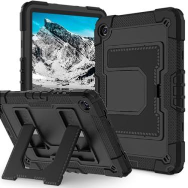 Imagem de Lunivop Capa para tablet compatível com Samsung Galaxy Tab A11 Plus, capa /A9 Plus, 28 cm, com suporte integrado, capa protetora resistente para Samsung Tab A11+ Plus/A9 Plus, preta