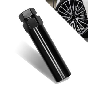 Imagem de KUQUTIDY Soquete de porca de 6 estrias, kit de ferramentas de remoção de porcas de chave de bloqueio de roda para reposição, chave de afinador para chave sextavada de 19 mm (3/4 polegadas) e 21 mm (13