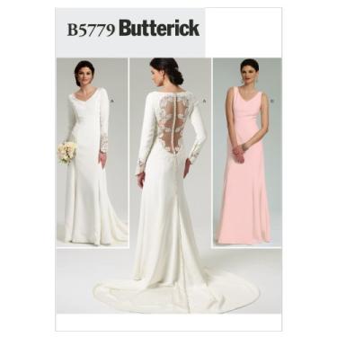 Imagem de Butterick Patterns B5779AX5 Padrão de costura de vestido feminino, tamanho AX5 (4-6-8-10-12)