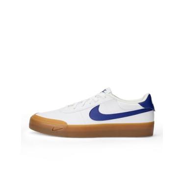 Imagem de Nike Tênis masculino Court Shot, Branco/azul real profundo/marrom médio, 43