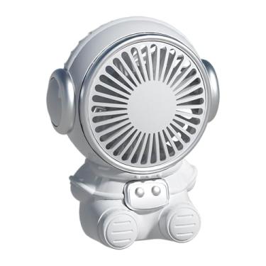 Imagem de Ventilador portátil | Equipamento de resfriamento de astronauta - Dispositivo de resfriamento de mesa de carregamento USB portátil silencioso para acampamento, viagem, jardim, academia, escola