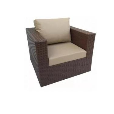 Imagem de Poltrona Fibra E Aluminio Para Varanda Jardim Area Externa - Sarah Móv