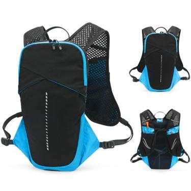 Imagem de aqxreight Mochila de Colete de Hidratação 5L Mochila de Corrida Leve e Respirável No Ombro que Mantém As Condições, Seu Design Melhora a água, Compartimentos Reflexivos Com Pouca Luz Hidratação (#2)