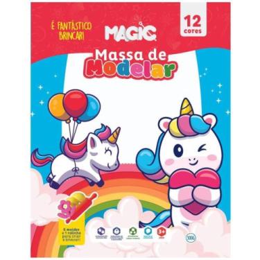 Imagem de Massa para modelar criativa unicornio 300g c/moldes/acesso - CIRANDA