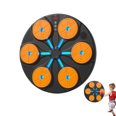 Imagem de Máquina de Socos Musical | Treinador Eletrónico Com 8 Modos,Com Iluminação RGB e Montagem na Parede Boxe Musical de Soco - Para Adultos Mulheres Casa Academia Exercício Físico Indoor