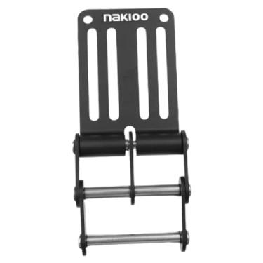 Imagem de RNXRZANK Fivela de Liberação Rápida para Cinto de Ferramentas, Bolsa de Cintura, Pochete de Liga de Alumínio, Conector Rápido, Preto, Tamanho real