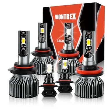 Imagem de Lâmpada de condução adequada para Ford F150 2015 2016 2017 2018 2019 2020 2021 2022 2023 Farol alto baixo pacote combo de lâmpadas de neblina Plug and Play, kit de lâmpada de carro branco 6500K, IP68