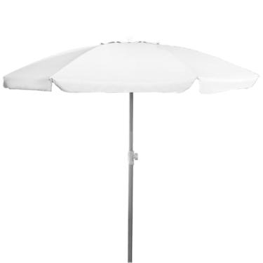 Imagem de Zaka - Guarda-Sol Alumínio 2.5 metros Branco Grande Reforçado